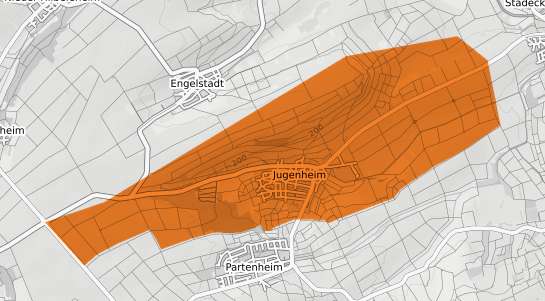 Mietspiegelkarte Jugenheim in Rheinhessen